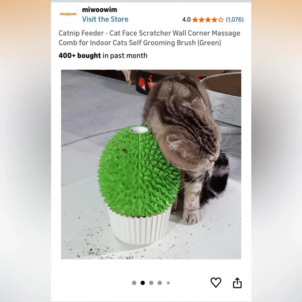 Cat Catnip Self Grooming Brush